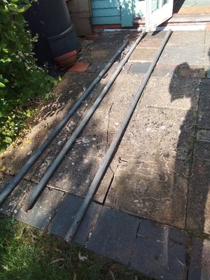 Photo of free 3 lengths of hollow galvanised steel pipes (North Town SL6)