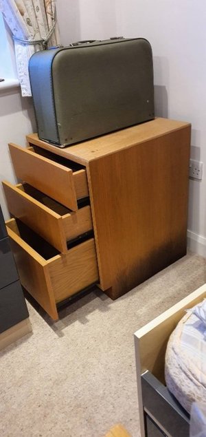 Photo of free Set of three drawers. (Bolton le Sands LA5)