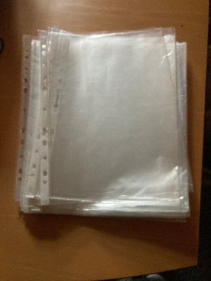 Photo of free 30 plastic file sleeves (Smallwood B98)