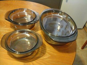 Photo of free 3 Smoke Glass Casserole Dishes (Kirkton of Auchterhouse DD3)
