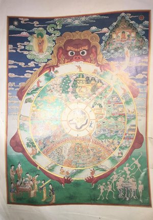 Photo of free Large Buddhist thanka, mandala poster (Hartington Road BN2)