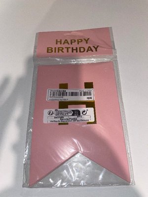 Photo of free Pink Happy Birthday Banner (Wormley EN10)
