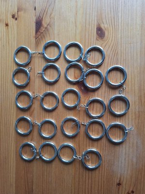 Photo of free 24pc Silver Curtain Ring Set (New Harbour PA4)
