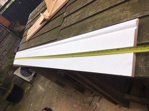 Photo of free Primed MDF skirting board 219cm x 22cm high (Greystones S11)