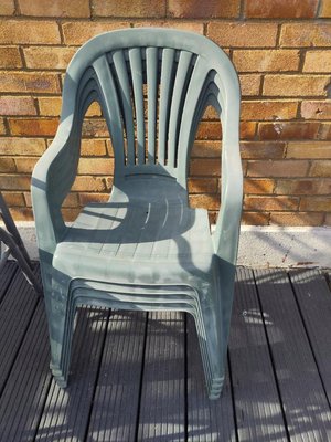 Photo of free 4 plastic garden chairs (Canvey Island, SS8)