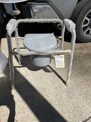 Photo of free Never used bedside commode (Tigard near Hall and Durham)