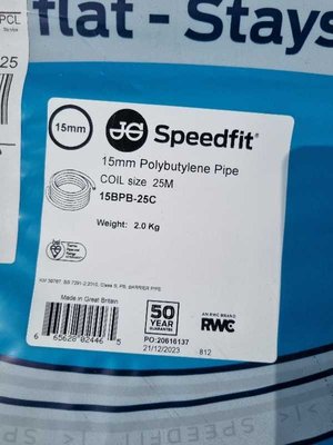 Photo of free JG Speedfit Layflat pipe 15mm diameter (Chalford GL6)