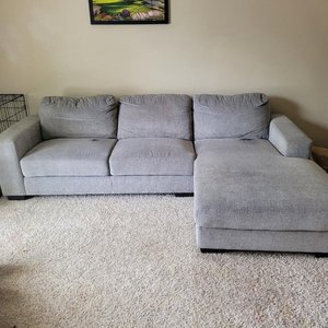 Photo of free Small Grey Couch (Lakewood)