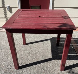Photo of free Wood Outdoor Table (East side of MSU)
