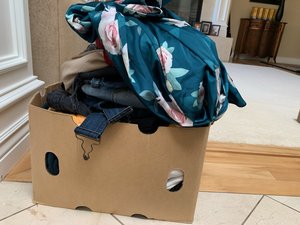 Photo of free young adult clothing and shoes (Lafayette)