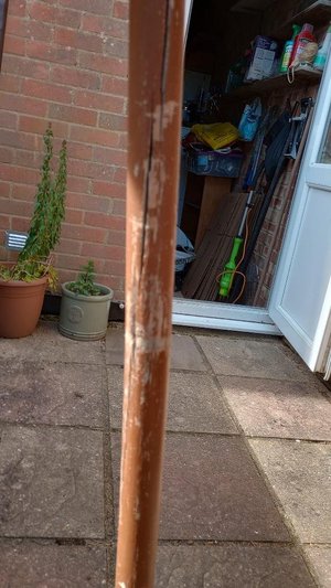 Photo of free Garden parasol and base (Romsey, SO51)
