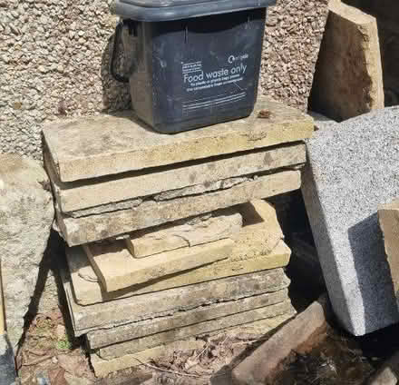 Photo of free Broken paving slabs (Bathampton)