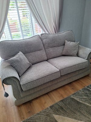 Photo of free 3seater sofa,1arm chair (Knotty Ash L12)