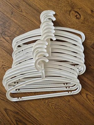 Photo of free White plastic coat hangers (Heybridge CM9)