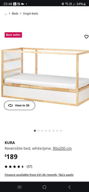Photo of free Ikea reversible bed (NW10)