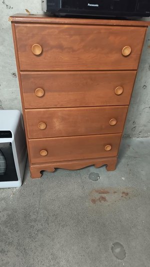 Photo of free Chest of Drawers (wooden) (1615 Dundas St. East, Whitby)