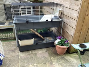 Photo of free Large guinea pig/ rabbit hutch (Harrogate HG1)