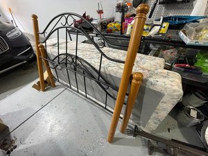 Photo of free Queen Bed frame/foot-headboard (North West Arvada)