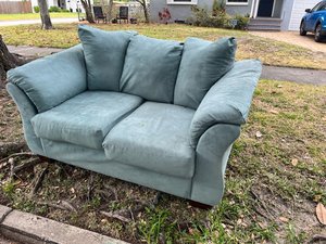 Photo of free Loveseat at curb (College Park)