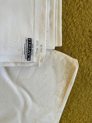 Photo of free Cotton sheets vintage marked (Nr Bridport)