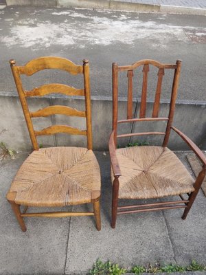Photo of free 2 rattan wooden chairs (Droylsden M43)