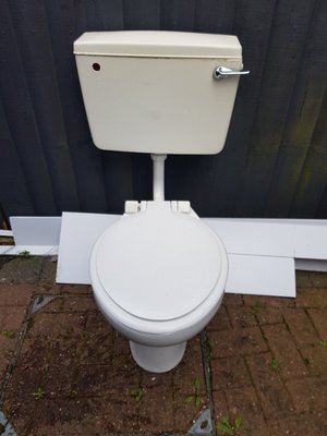 Photo of free Toilet, Cistern and Pipe (Haslucks Green B90)