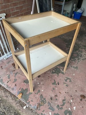 Photo of free IKEA baby changing table (Oakwood)