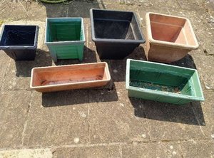 Photo of free Selection of plant pots and troughs (Kennington OX1)