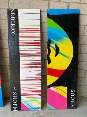 Photo of free Plywood with painted artwork (950 lively blvd Wood Dale)