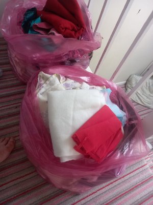 Photo of free 2 Bags of fabric pieces. (Barnard's Green WR14)