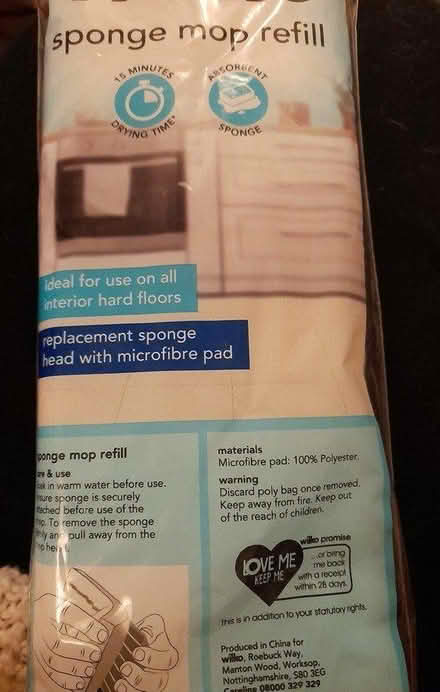Photo of free Sponge Mop Head/Refill (Newtown, Exeter) #1