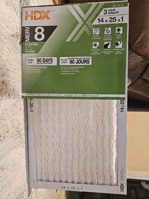 Photo of free Furnace Filters 14X25X1 (North York)