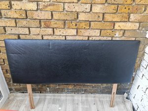 Photo of free Double black headboard (Vauxhall SW8)