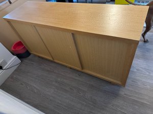 Photo of free Used solid wood sideboard unit (heavy) (Shelton Lock DE73)