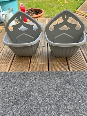 Photo of free 2 small hanging wall planters (South Bretton Peterborough)