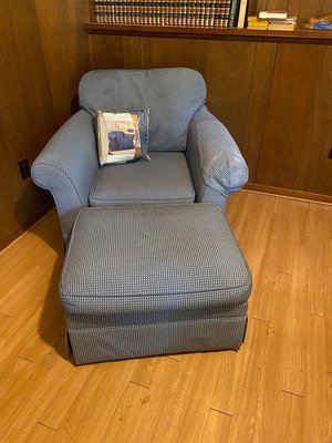 Photo of free chair with ottoman (Bridgewater NJ)