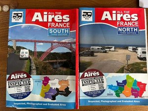 Photo of free All the Aires - both books covering the whole of France. (Wake Green B13)