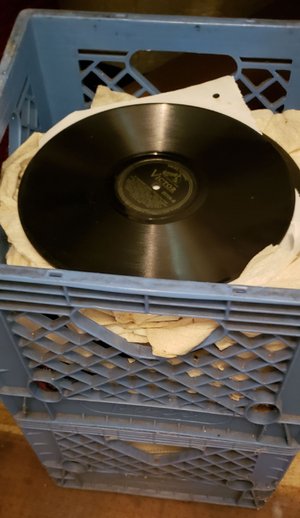 Photo of free Two milk crates of old 78 records (Wayne, MI, Newburgh/Glenwood)