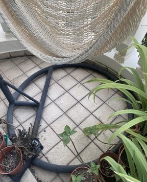 Photo of free Woven hammock and metal stand (Hume Avenue)