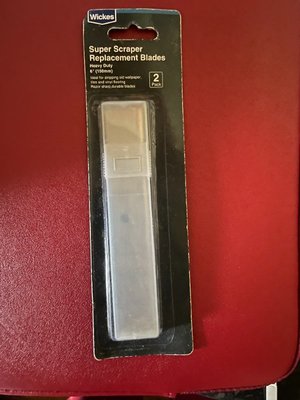 Photo of free Super scraper replacement bladesx2 pack unopened (Two Waters HP3)