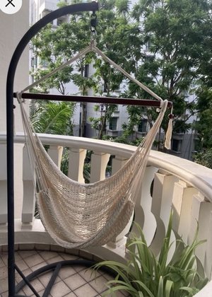 Photo of free Woven hammock and metal stand (Hume Avenue)