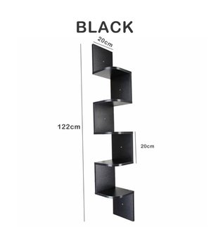 Photo of free Black Corner wall shelves (HA8)