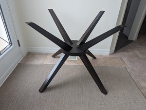 Photo of free Brown table base (North West Brampton)
