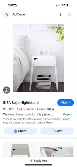 Photo of free Bed side tables Ikea Selje (Putney SW15)