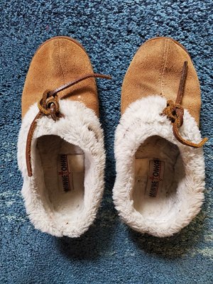 Photo of free Fleece lines moccasins (North Oakland)