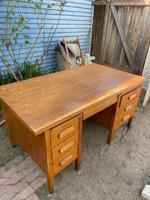 Photo of free Seattle/Ballard Old Tiger Oak Desk (Ballard)