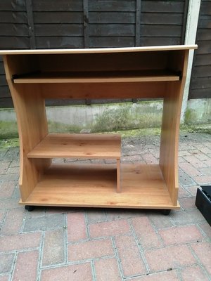 Photo of free Wooden computer desk (Goldington Bedford)