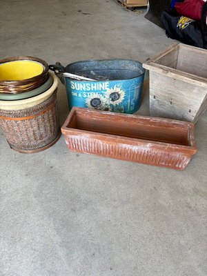 Photo of free File cabinet, flower pots (East wichita, 143rd/13th)