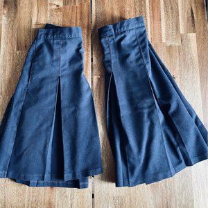 Photo of free Two M&S navy school skirts (South Bank SE1)