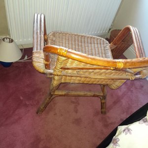 Photo of free Whicker arm chair (Tiddington)
